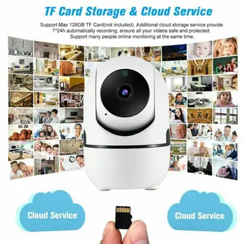 720P Home Security, IP Kameras divvirzienu Audio Bezvadu Mini Kamera Nakts Redzamības CCTV WiFi Kameru Baby Monitor Novērošanas Kamera
