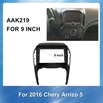 9 Collas 2 Din Auto Radio Fascijas rāmis Chery ARRIZO 5 līdz 2016. auto DVD atskaņotājs Panelis Dash Komplekts Montāžas Rāmis Melns, Bezel