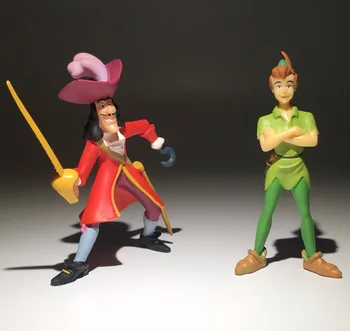 9cm Sākotnējā Pīters un Vendija Rīcības Attēls Peter Pan Kapteinis Āķis Skaitļi Kolekcionējamus Modelis Rotaļlietas Bērniem Dāvanas