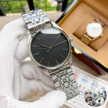 AAA kvalitāte pāris pulksteņi vīriešu un sieviešu pasūtījuma logo skatīties Luksusa zīmolu Automātisko, mehāniskās rokas pulkstenis Classic vienkāršu dizainu