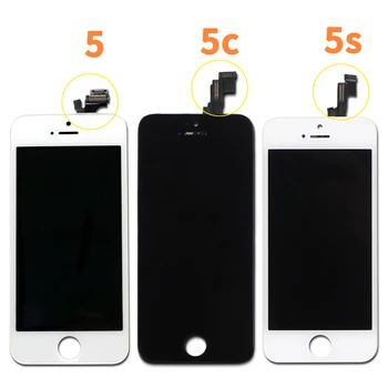 AAA+++ LCD Displejs Priekš iPhone 6 Pārbaudītu&Testa Touch Ekrānu Nomaiņa iPhone 5 5s 6plus 6s 4+Rūdīts Stikls+Tools+TPU Gadījumā