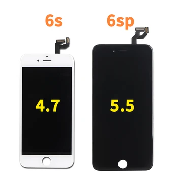 AAA+++ LCD Displejs Priekš iPhone 6s 6s plus Ar 3D Spēkā Touch Screen Digitizer Montāža Nomaiņa iPhone 6 6p Nav Dead Pixel