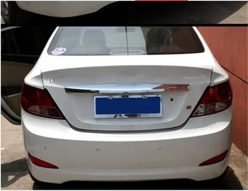 ABS Chrome Aizmugures Bagāžnieka Vāks Vāciņš Melns, Par 2010-2011-2016 Hyundai VERNA/Solaris 4dr