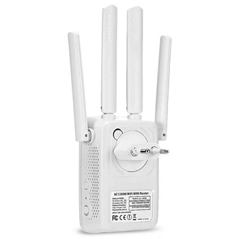 AC1200 Bezvadu Mini AP Router Wifi Repeater Ilgi Diapazona Paplašinātājs Pastiprinātājs Dual Band 2.4 G/5GHz angļu Firmware ES MUMS ĀS Sienas Kontaktdakšu