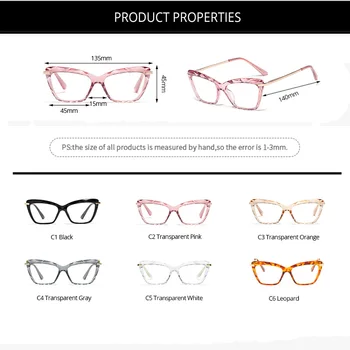 Acme Pro Fashion Square Briļļu Rāmji Sievietēm Moderns Zīmola Seksīga Kaķu Acu Pārredzamu Brilles Rāmis Optisko Datoru Eyeglasse