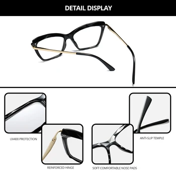Acme Pro Fashion Square Briļļu Rāmji Sievietēm Moderns Zīmola Seksīga Kaķu Acu Pārredzamu Brilles Rāmis Optisko Datoru Eyeglasse