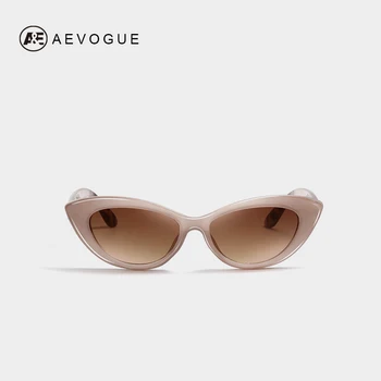 AEVOGUE Saulesbrilles Sieviešu Cat Eye ir Stilīgs 2019 Modes Tendences Zīmolu, Dizaineru, Vintage Sieviešu, Saules Brilles Gudrs UV400 AE0655