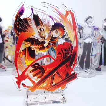 Anime Bungou Klaiņojoši Suņi attēls cosplay Dazai rotaļlietas Akiko Akutagawa Chuuya Ango akrila cosplay lelle 15cm