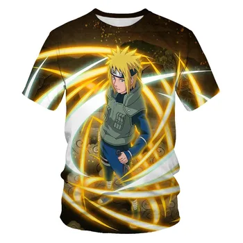 Anime naruto vīriešu t-krekli Vasaras Harajuku Atdzist Īss Sleevetshirt Japāņu Anime Smieklīgi 3D Printe Streetwear naruto t krekls top