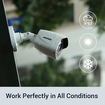 ANNKE 4gab 1080p Drošības Kameras ar 24/7 Pilnu Krāsu Nakts Redzamības par CCTV DVR Kamera Sistēmas Āra Iekštelpu Kameras Komplekts