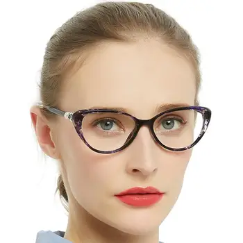 Anti Blue Ray Lasīšanas Brilles Sievietēm Progresējoša Multifokāla vecuma tālredzība Brilles Rāmis Cat Eye Briļļu Tuvu, Tālu Redzi OCCI CHIAR
