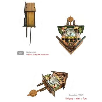 Antikvāru Koka Dzeguze Sienas Pulkstenis Putns Laiks Bell Šūpoles Signalizācijas Skatīties Mājas Mākslas Dekoru 006