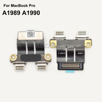 Aocarmo Par MacBook Pro A1989 A1990 USB Ports Uzlādes Lādētāja Uzlādes Doks Ostā Flex Cable Rezerves Daļas