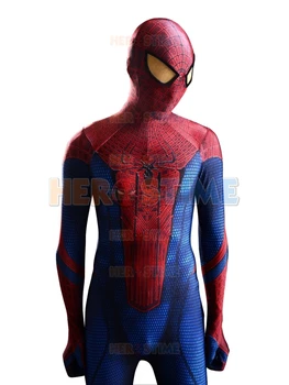 Apbrīnojamo Tērpu 3D Sākotnējā Filmas Helovīna Spandex Spider Supervaroņa Kostīms fullbody zentai uzvalks