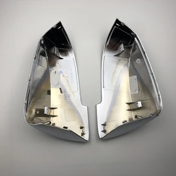 Atpakaļskata durvju sānu ārējie spoguļi segtu cpa BMW 5 Series F10 F11 2016 2017 matt silver automašīnas spoguļa vāciņš
