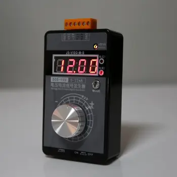 Augstas Precizitātes Rokas Portatīvo 0-10V 0-22mA Signālu Ģenerators Regulējams Strāvas Spriegumu Analog Simulators Ar LED Displeju