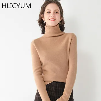 Augstu uzrullētu apkakli džemperis sieviešu rudens/ziemas 2020 
