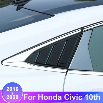 Auto Aizmugures Ceturksnī Panelis Sānu Ventilācijas Logu Žalūzijas Vāks Honda Civic 10 2016 2017 2018 2019 2020 Piederumi