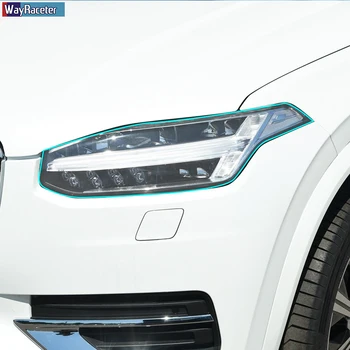 Auto Lukturu Aizsardzības Plēves Atjaunošanu, Caurspīdīgs Black TPU Uzlīmi Volvo XC90 XC60 XC40 V60-V90 S60 S90 Piederumi