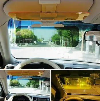 Auto saulessarga HD Automašīnu Anti-Glare Žilbinošas Ieplests Dienu Nakts Redzamības Braukšanas Spogulis UV Reizes Uzsist uz Leju HD Skaidru priekšstatu Sejsegu saulessargus