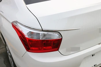 Automašīnas Aizmugurējais Miglas lukturis Attiecas Apdare Lampas Rāmis Melns, ABS Chrome Ārējo apdari Par CITROEN Elysee C-Elysee-2018