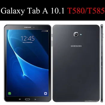 AXD Flip case for Samsung Galaxy Tab 10.1 collu ādas seguma Stāvēt fundas capa karti Taba T580 T585, Wifi, 3G, LTE