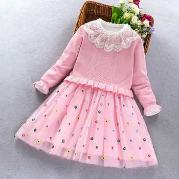 Baby Meitenes princese Apģērbu komplekti Rudens Ziemas maza meitene džemperis +kleita 2gab kostīmi, bērnu kostīmi toddler meitene tērpiem