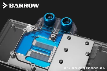 Barrow pilns pārklājums GPU ūdens bloks Gigabyte VGA RTX 2070 2080 SUPER SPĒĻU OC Aurora BS-GIG2080S-PA