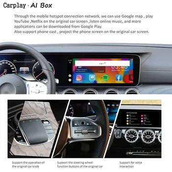 Bezvadu Apple Carplay Jaunu Jaunināšanas 2+32G Carplay Rūtiņu Mazda Auto Android Sistēma Auto-Play AI Lodziņā Atbalsta Youtobe Mirrorlink