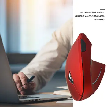Bezvadu pele Ergonomiska Vertikālās 3D Peles Notebook PC USB, spēļu Pele Optiskā Veselīgu mouse gamer PC Klēpjdatoru datorspēļu peles