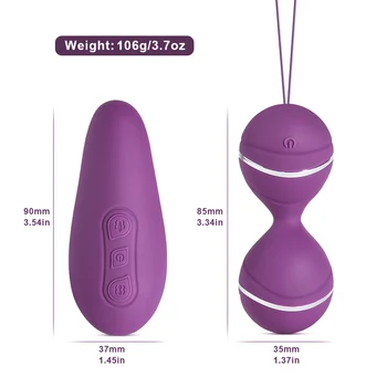 Bezvadu Tālvadības Klitora Vibrators G spot stimulators Kegel bumbiņas 10 Ātrumu Vibrācijas olas Maksts Bumbiņas, Seksa rotaļlietas Sievietēm