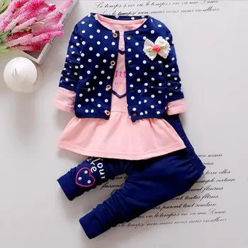 BibiCola Baby Meiteņu Apģērbu Komplekti, Pavasarī, rudenī Meitenes apģērbs, apģērbs Atbilstu Bērnu un Meiteņu kokvilnas gadījuma tracksuit komplekts