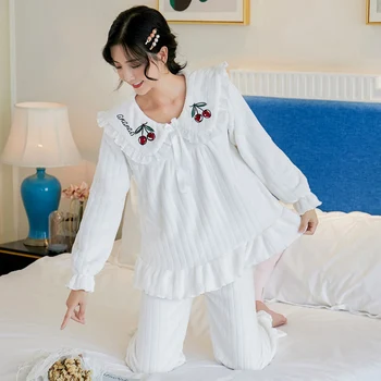 Biezs, Silts Flaneļa Cute Karikatūra Totoro Kapuci Pidžamas Komplekti Sieviešu Ziemas Garām Piedurknēm Koraļļu Samta Sleepwear Pijama Mujer Homewear