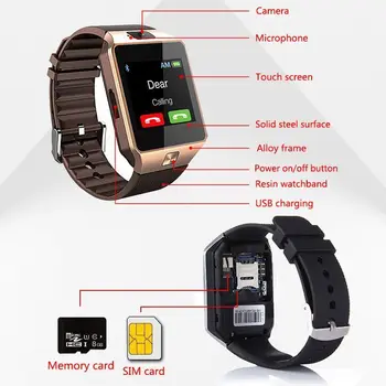 Bluetooth DZ09 Smart Pulksteņi Vīriešu Relogio Android smartwatch tālrunis fitnesa tracker reloj Smart Pulksteņi subwoofer Rokas pulksteni
