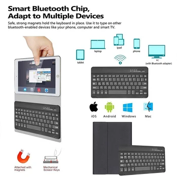 Bluetooth Klaviatūru Gadījumā Huawei Mediapad T5 10 10.1 AGS2-L09 AGS2-W09 AGS2-L03 Gadījumā Tastatūra Huawei T5 10 Ādas Vāks