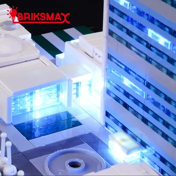 BriksMax Led Light Komplekts 21018 Arhitektūras Apvienoto Nāciju organizācijas galvenajā Mītnē , (NAV iekļauts Modelis)
