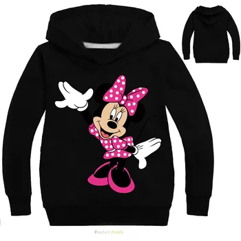 Bērnu Multfilmas Minnie Mickey Drukāt garām Piedurknēm T-Krekls Zēnu Kokvilnas Jaunu Top Meiteņu T-Krekls Bērnu Drēbes Meitenei Bērnu Kostīms