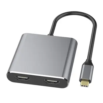 C tipa HDMI-savietojams Adapteris 4K USB C HDMI saderīgu USB 3.0 Maksas Ports USB-C Pārveidotājs Kabelis MacBook Samsung Galaxy