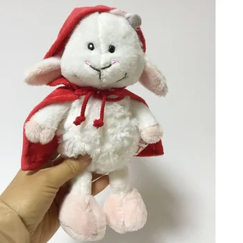 Candice guo! gudrs plīša rotaļlieta un jauka sarkans apmetnis aitu lovely Little Red Riding Hood jēra mīkstu pildījumu lelle dzimšanas diena Ziemassvētku dāvanu 1p