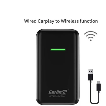 Carlinkit USB 2.0 Atjauninājumu IOS Apple 13 CarPlay Auto Bezvadu Savienojumu Auto OEM Oriģināls Vadu CarPlay Bezvadu Carplay Melns