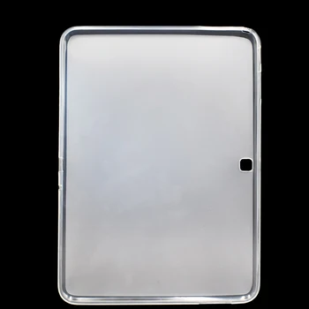 Caurspīdīgs Triecienizturīgs Soft Case for Samsung Galaxy Tab4/Cilnes 4 10.1 SM-T530 SM-T535 T530 T531 T533 T535 Slim Cover ar Irbuli