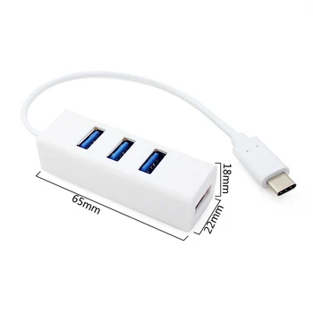 CHUYI USB-C 3.1 Tips C 4 Port USB 3.0 HUB Adapteri USB 2019 Sadalītāja centru Apple Macbook 12