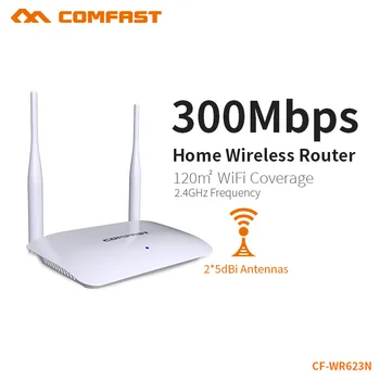 Comfast Mājas Lietošanai Bezvadu Maršrutētāja ātrgaitas 2*5dbi Antenu, wi-fi Repeater 300Mbps 2.4 GHz Piekļuves Punkts Smart KF-WR623N