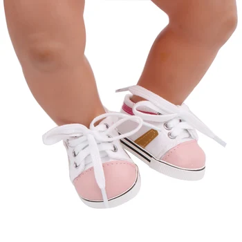 Cute lelle audekla kurpes, čības, ir piemērotas 43 centimetrus lelles un 18-collu meitene lelles kurpes, piederumi g156