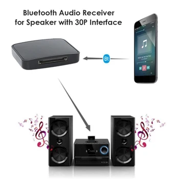 DC 5V Bezvadu Audio Uztvērēju, Bluetooth Dongle 5.0 Mūzikas Uztvērējs 30Pin Sieviešu Ligzda Saskarnes Adapteris Apple Audio