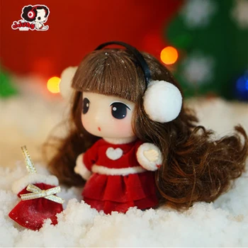 Ddung Lelli, Īstu korejiešu Pasūtījuma Rotaļlietas Princese BJD Lelles Mini Meitenes Dzimšanas dienas dāvana Atslēgu Piekariņi Ziemassvētku Rotājumi 9CM