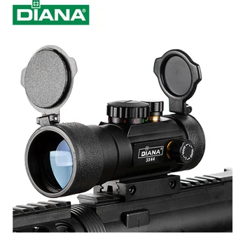 DIANA 3X44 Zaļā Red Dot Sight 2X40 Red Dot 3X42 Taktiskās Optika Riflescope Fit 11/20mm Dzelzceļa 1X40 Šautene Aktuāli Medības