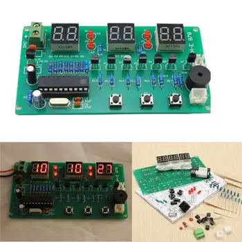 DIY Komplekts 5-12V AT89C2051 6 Ciparu LED Elektronisko Pulksteni Daļas, Sastāvdaļas, led Moduļi, Skaitītājs, Hronometrs, Atpakaļskaitīšanas Piederumu
