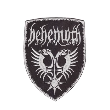Džinsa plāksteris Izšūti Logo Dizainu Behemoth HARDCORE rokgrupa dzelzs-uz plāksteris