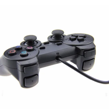 EastVita Vadu Spēļu Kontrolleris Sony PS2 Joypad Pad vadu gamepad Šoks garš kabelis kursorsviru, Lai Playstation 2 r57